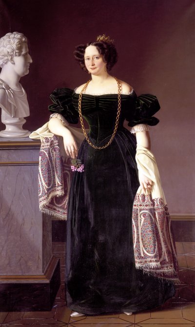 Portrait of Caroline Amalie of Schleswig-Holstein-Sonderburg-Augustenburg by Louis Aumont